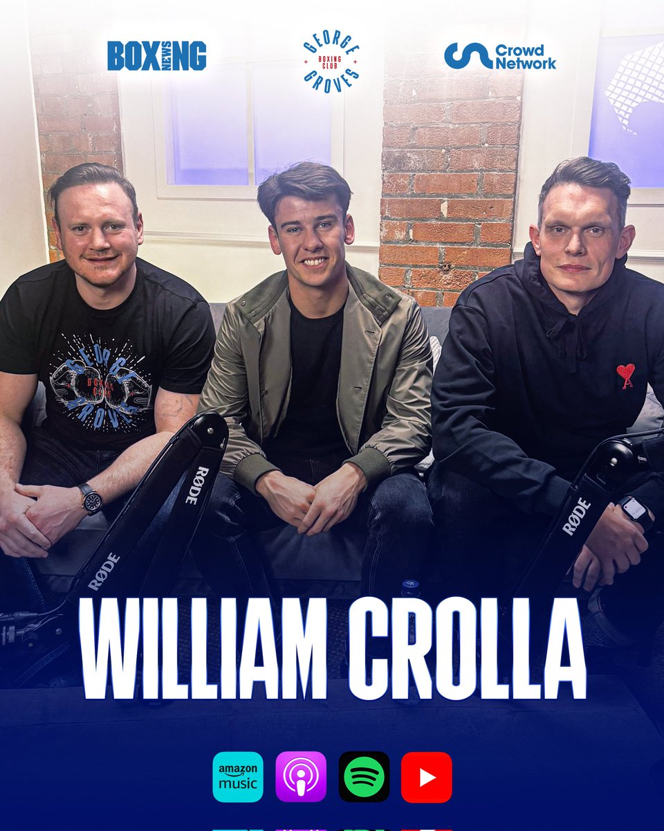 🥊 Welcome to the GGBC, @williamcrolla 🥊 One of the up and coming names in British boxing tells us about being a James DeGale fan, turning pro, and being trained by his world champion brother (and ECM) @ant_crolla 👀 🎧 Listen now in your podcast app