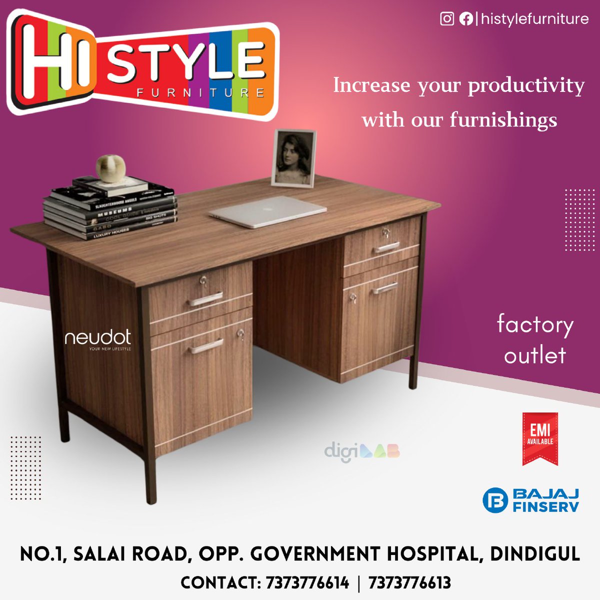 Increase your productivity with our furnishings
@histylefurnitures 

For enquiries
+91 73737 76614
+91 73737 76613
#kingcot #chritmas #sofa #furnitures #histyle #interordesign  #bookself #teatable #2seatersofa  #3seatersofa #tvcabinet #diningtable #schoolfurniture