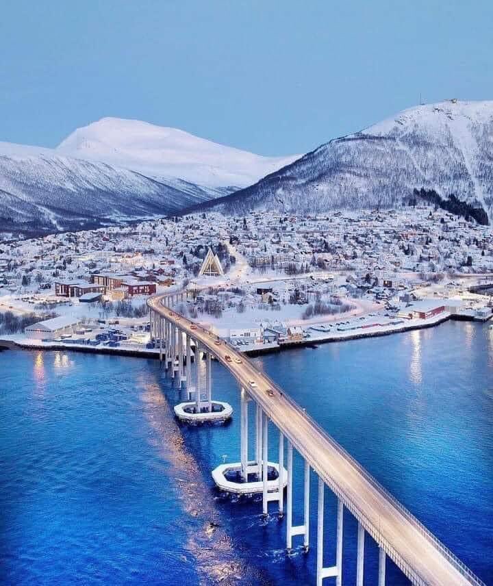 Good morning from Norway …we still have snow in Tromsø. In fact it snowed yesterday!