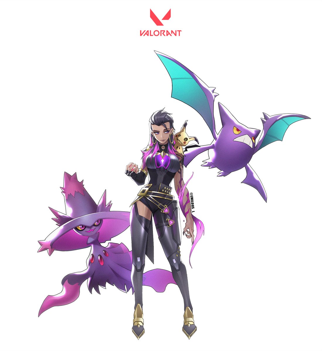 emilous_l's tweet photo. Valorant x Pokemon ✨
Any agent + Pokemon combination you would like to see next?
#VALORANT #ValorantArt  #Reyna #Pokemon https://t.co/QyA2C4HNuM