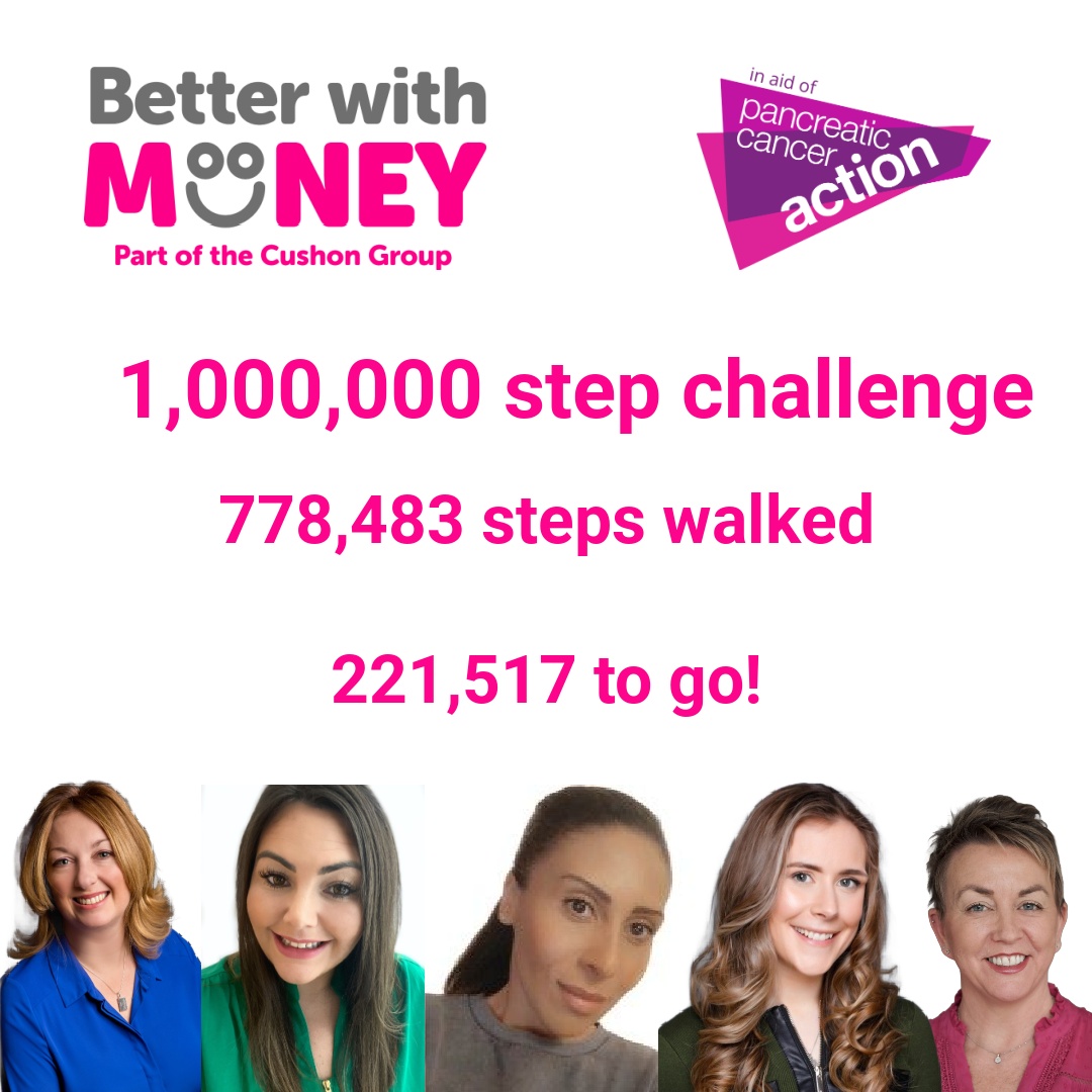 betterwithmone1's tweet photo. The BWM team has achieved their best step count this week.

In their challenge to walk 1,000,000 steps in April, they've made great progress.

Give them that final fundraising push to help them get over the line.

Link to donate in the comments.

#PyjamasForPanCan #Fundraiser https://t.co/4u7lvdSzvR