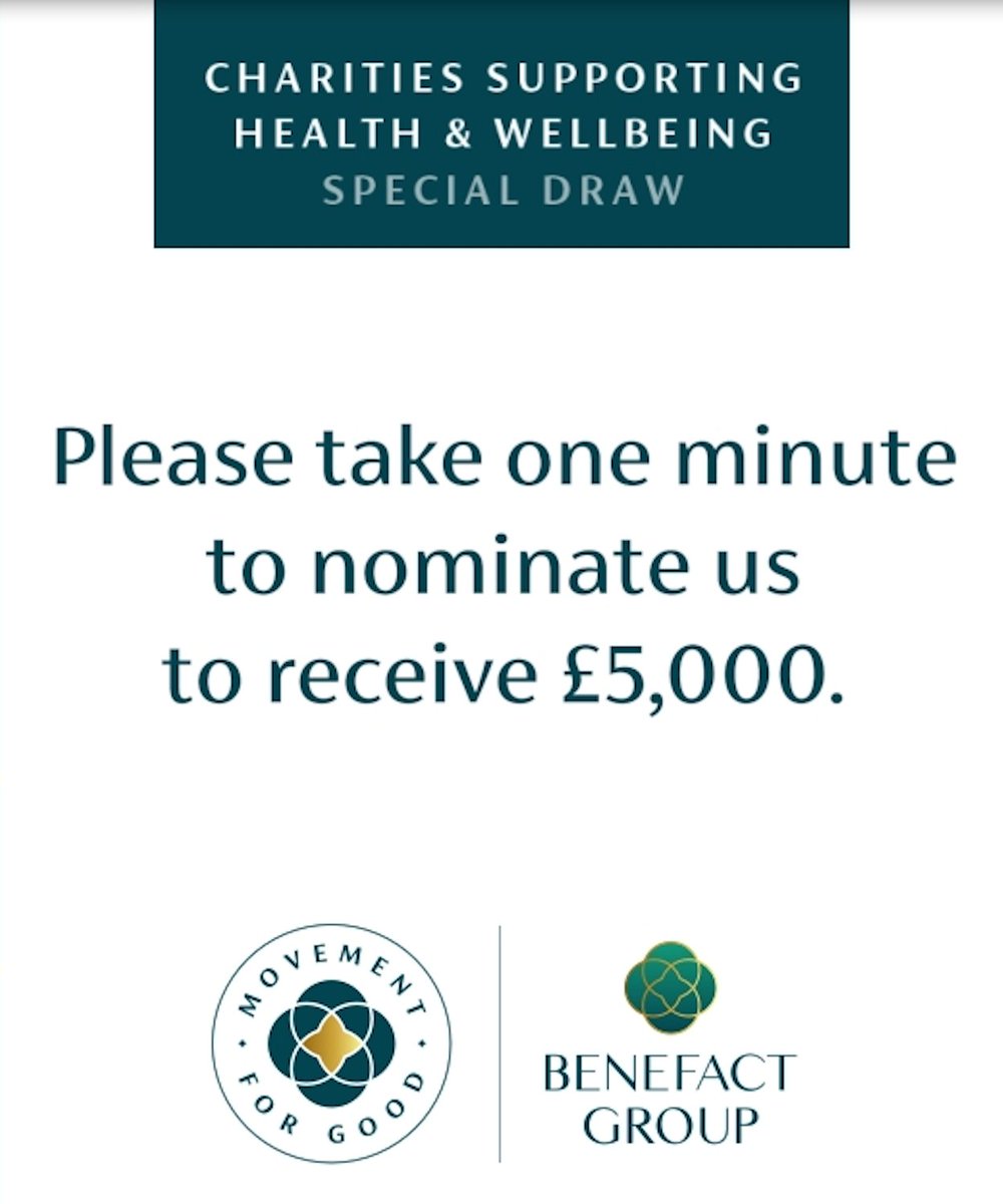 🤩Nominate MOVE to win £5000! 1️⃣Simply follow this link: lght.ly/i6lf9n 2️⃣Enter our registered charity number: 1165675 3️⃣Fill in your details and click 'Nominate this charity for the £5000 draw' 💙Please share this and encourage others to nominate us, thank you!