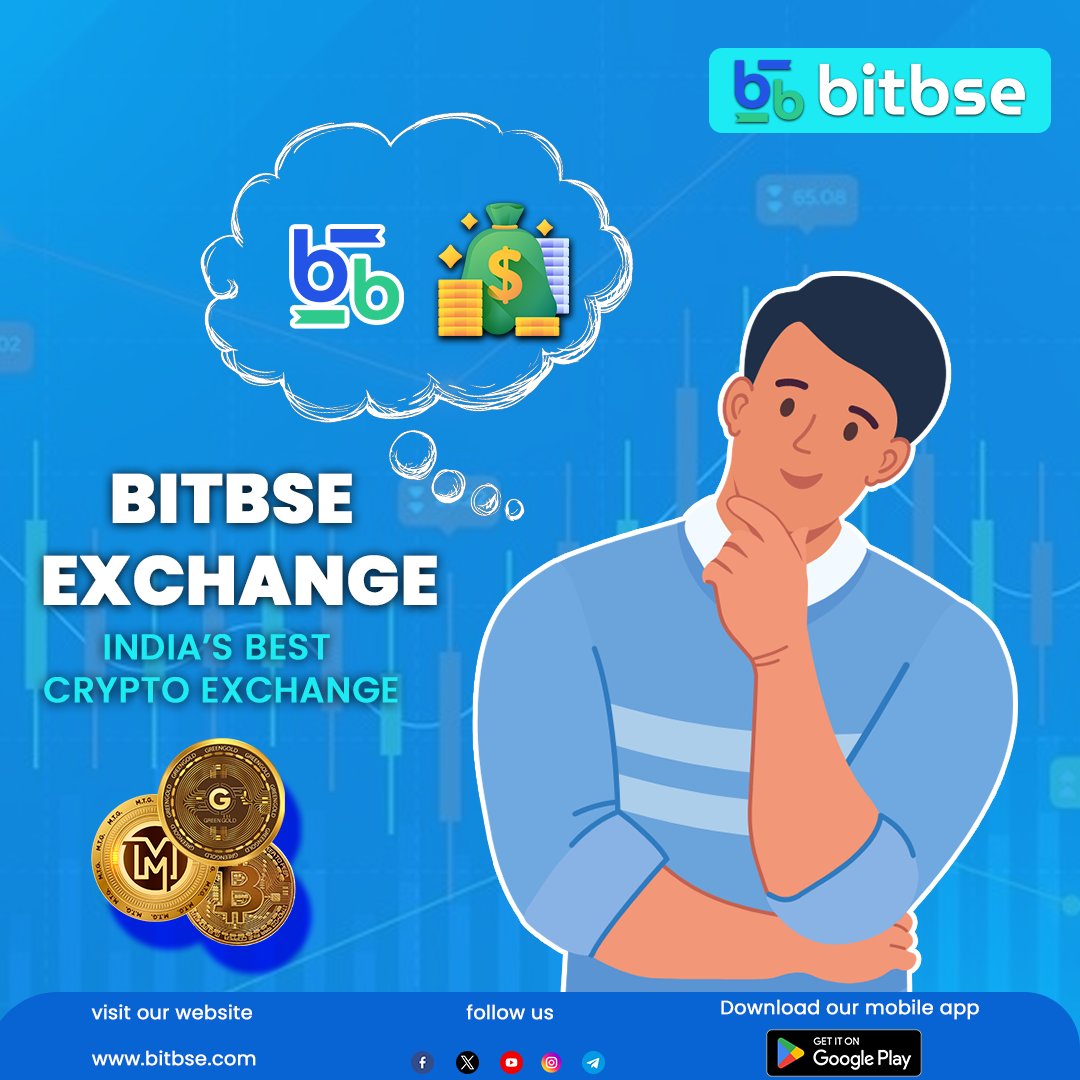 bitbse's tweet photo. Trade smarter, trade faster with BitBSE Exchange✨📈💴
.
#bitbseexchange #cryptoexchange #crytpoindia #cryptotrade #bestcryptoexchange #etherummining #magnetgold #greengoldinvesting
.
Disclaimer: Nothing on this page is financial advice, please do your own research! https://t.co/0bokv4UXTR