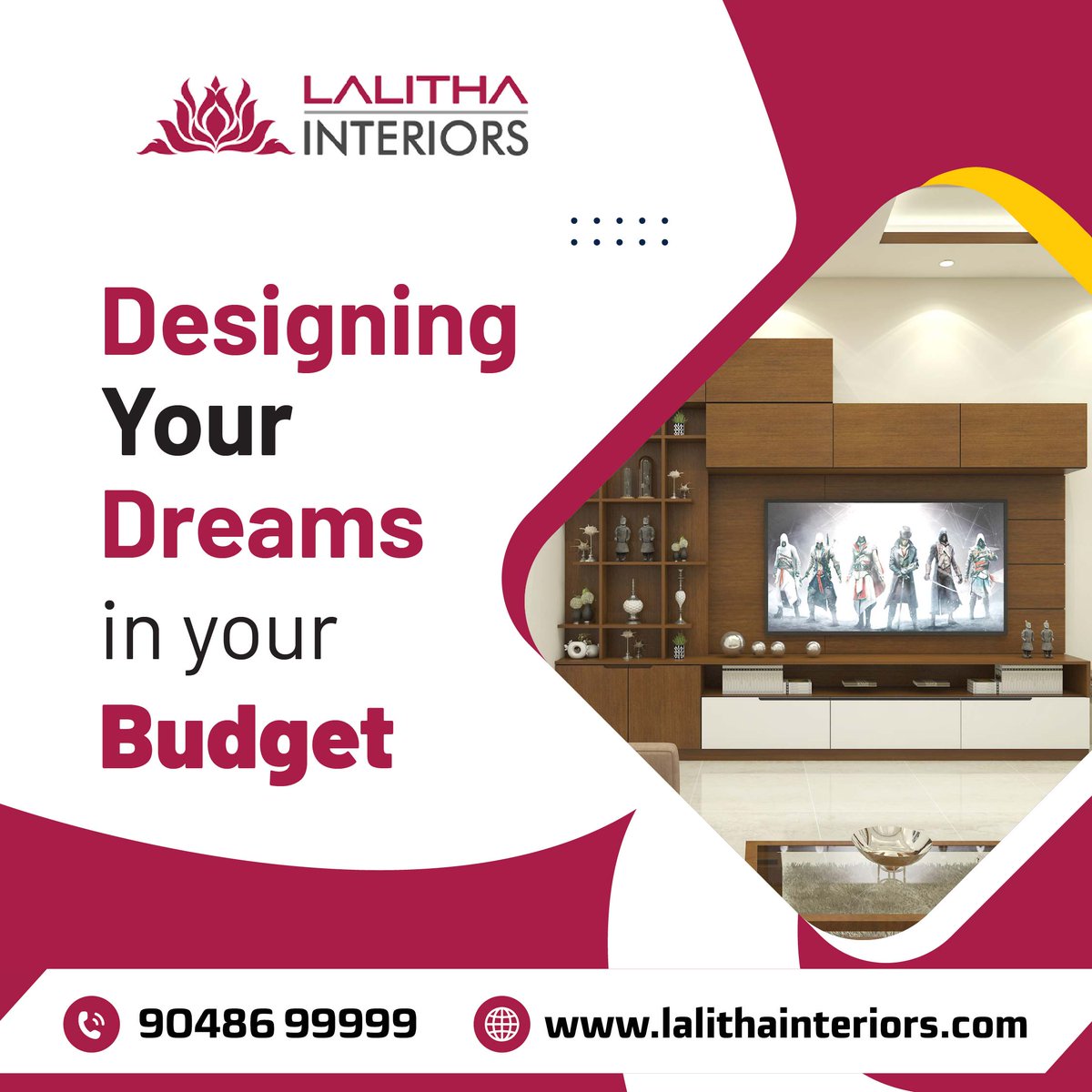 At Lalitha Interiors, we specialize in bringing your dream spaces to life within your budget. 

Contact Us : 90486 99999

#interiordesign #homeimprovement #kitchenremodel #modernkitchen #traditionaldesign #functionalstyle #designperfection #homeupgrade #lalithainteriors