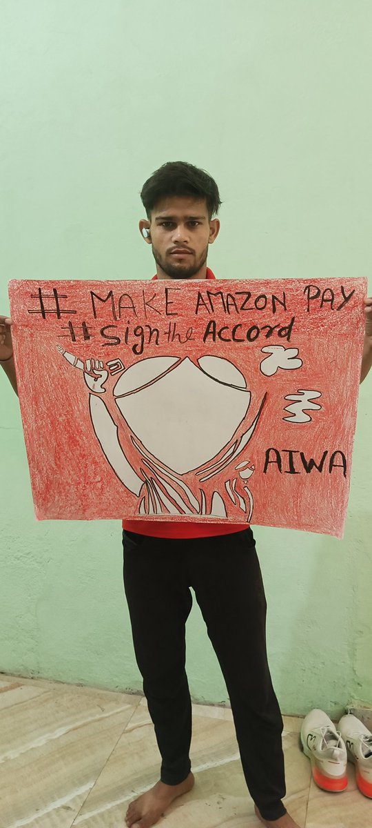 Ten years after the Rana Plaza collapse, Amazon hasn’t signed the International Accord to protect garment workers. Today, we raise our voices to #MakeAmazonPay for the safety of all its workers. #SigntheAccord @dharmendraind @OwenEspley @ProgIntl @uniglobalunion @nickrudikoff