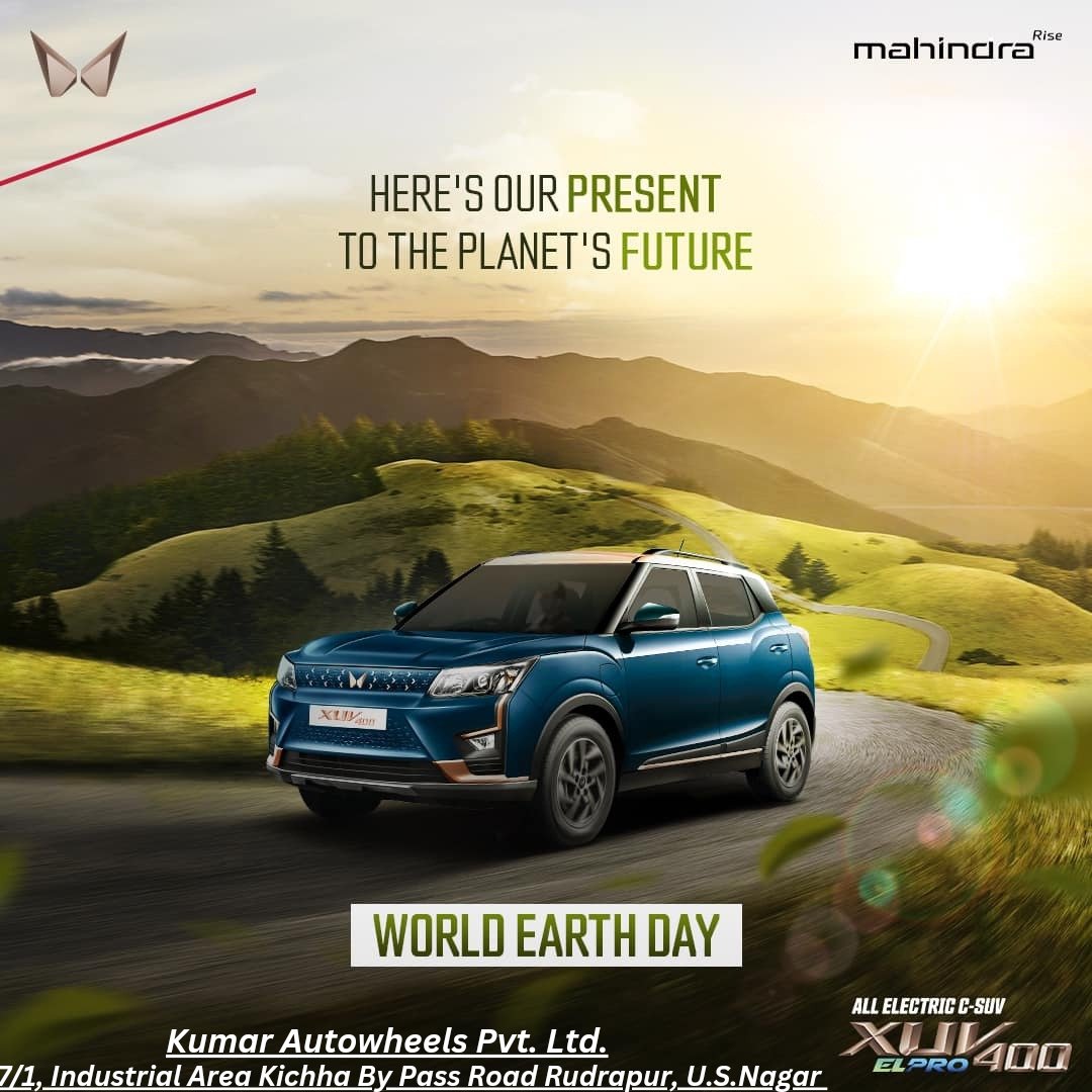 Making sure our home stays sustainable, one mile at a time.  

#HappyWorldEarthDay #MahindrXUV400ELPro #XUV400 #AllElectric #ELPro