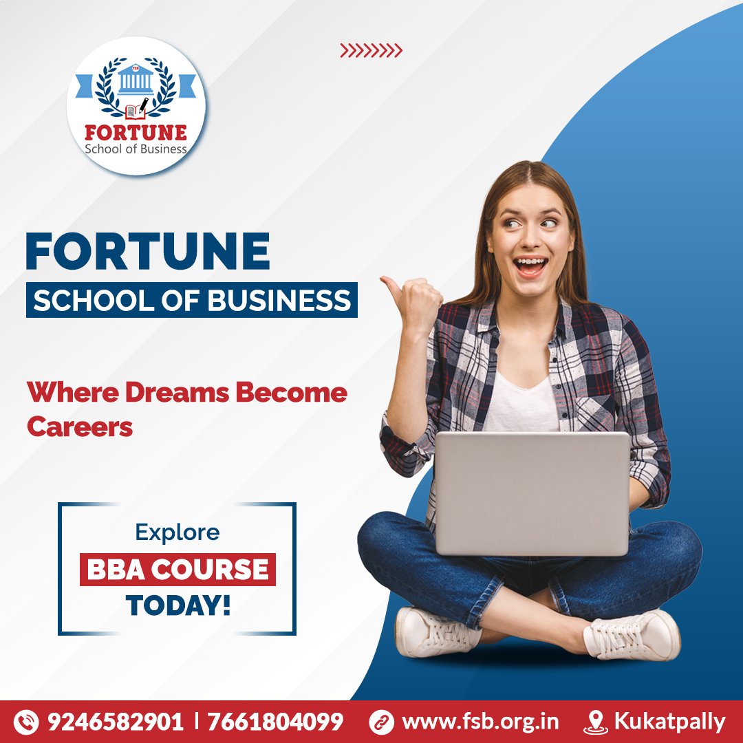 Discover your path to success at Fortune School of Business. Our BBA course equips you with the skills for a thriving career. 🎓
#BusinessTips #BBAExcellence #careercoach #dream #bbadegree #businessschool #educationiskey #futureleaders #professionalgrowth #entrepreneurship