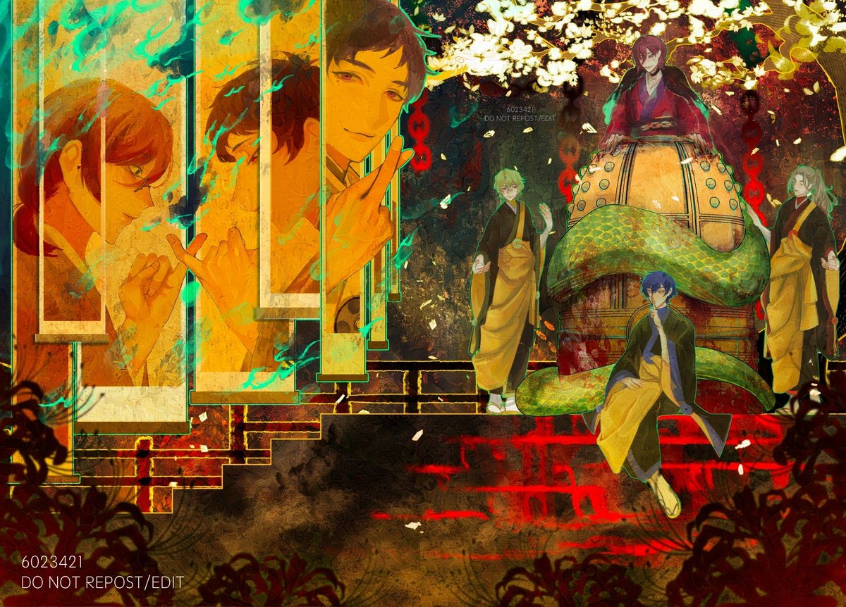 6l2y3q4y21's tweet photo. "The Bell of Dojoji" for @ESMythosZine https://t.co/bnTsi25Sva