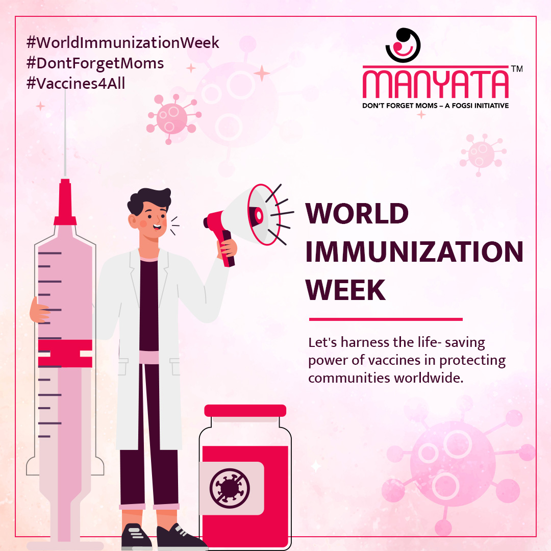 Let's take a moment to recognize how immunization advances #maternal well-being. By prioritizing access to vaccines, we #empower mothers with the protection they need for themselves and their #newborns #WorldImmunizationWeek #maternalwellbeing #vaccines