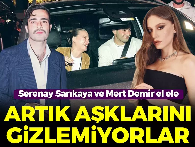 Serenay Sarıkaya ve Mert Demir artık aşklarını gizlemiyor: Mekandan el ele çıktılar posta.com.tr/galeri/serenay…