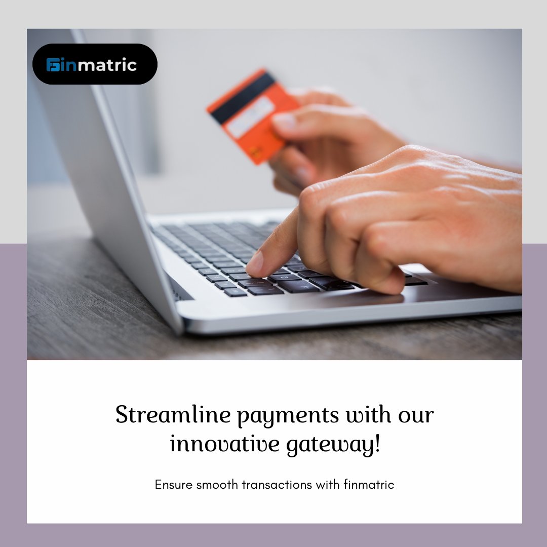 Revolutionize your transactions with our cutting-edge gateway! 
.
.
.
.
.
.
#PaymentSolutions #Innovation #Efficiency #TechTrends #FintechFuture #StreamlinePayments #SecureTransactions #DigitalTransformation  #CustomerExperience #OnlinePayments #paymentgateway #fintech #finmatric