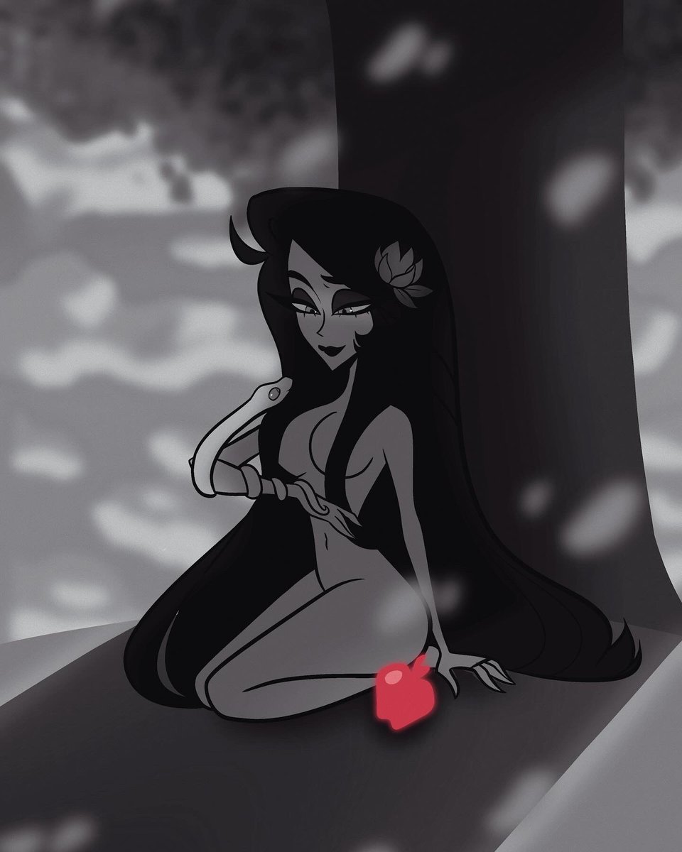 Purplefanta61's tweet photo. The beginning of a relationship🍎

#HazbinHotel #HazbinHotelLucifer #HazbinHotelEve https://t.co/WQIMkNLmUz
