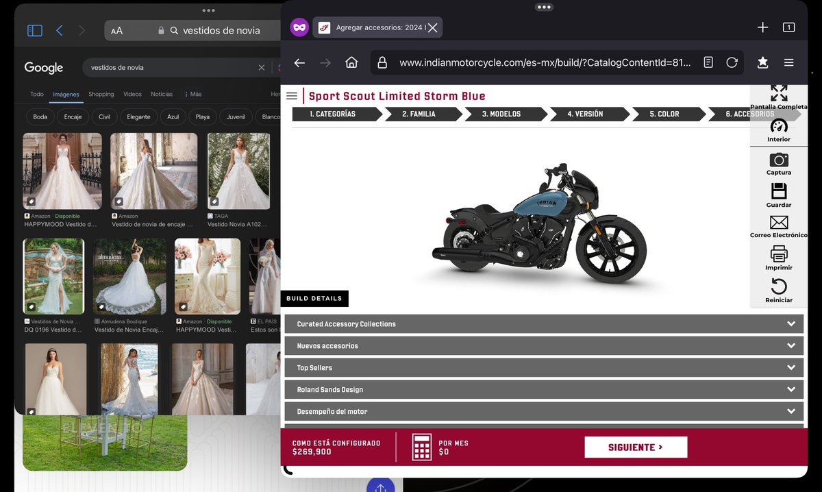 anjubu's tweet photo. Necesito dinero para una boda y  una Sport Scout limited Storm Blue de @indianmotocycle @VelAnni https://t.co/KaVkIdx1oc
