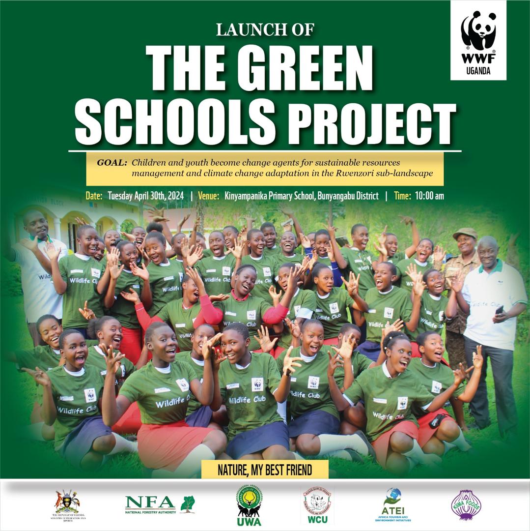 🍃 Exciting news! We're launching the Green Schools Project 🚀 Join us in igniting the spark of conservation in young minds. Let's nurture a love for nature and create a greener, brighter future for all! @JanetMuseveni