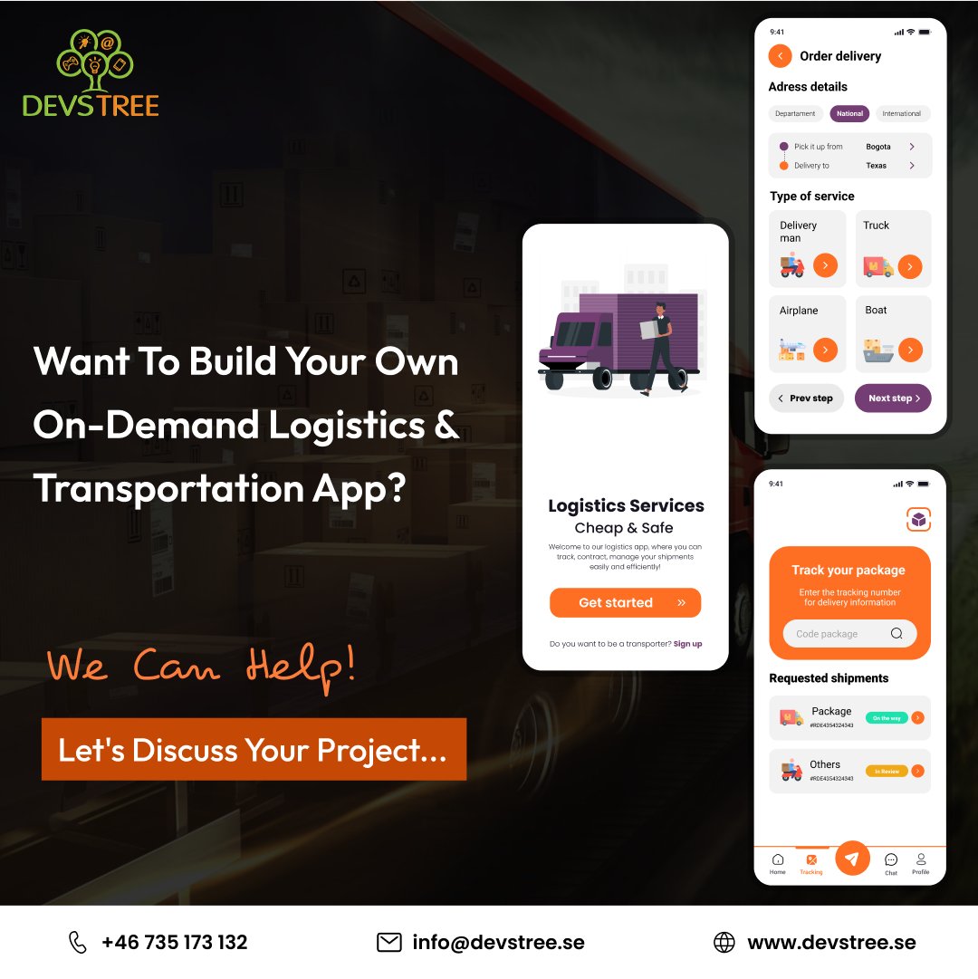 devstreesweden's tweet image. Drive efficiency in your logistics chain with our innovative transportation app! Discover Devstree Sweden's commitment to excellence.
🌐:- devstree.se
#logisticsapp #logisticappsolutions #logisticscompany #mobileappdevelopment #webdevelopment #devstreesweden