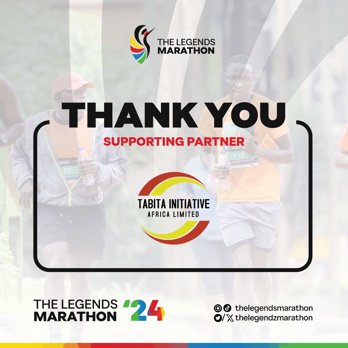 @AfricaTabi59525  helped us go the distance! Thanks for your support of our inaugural marathon.
#thelegendsmarathon2024
#transformative.