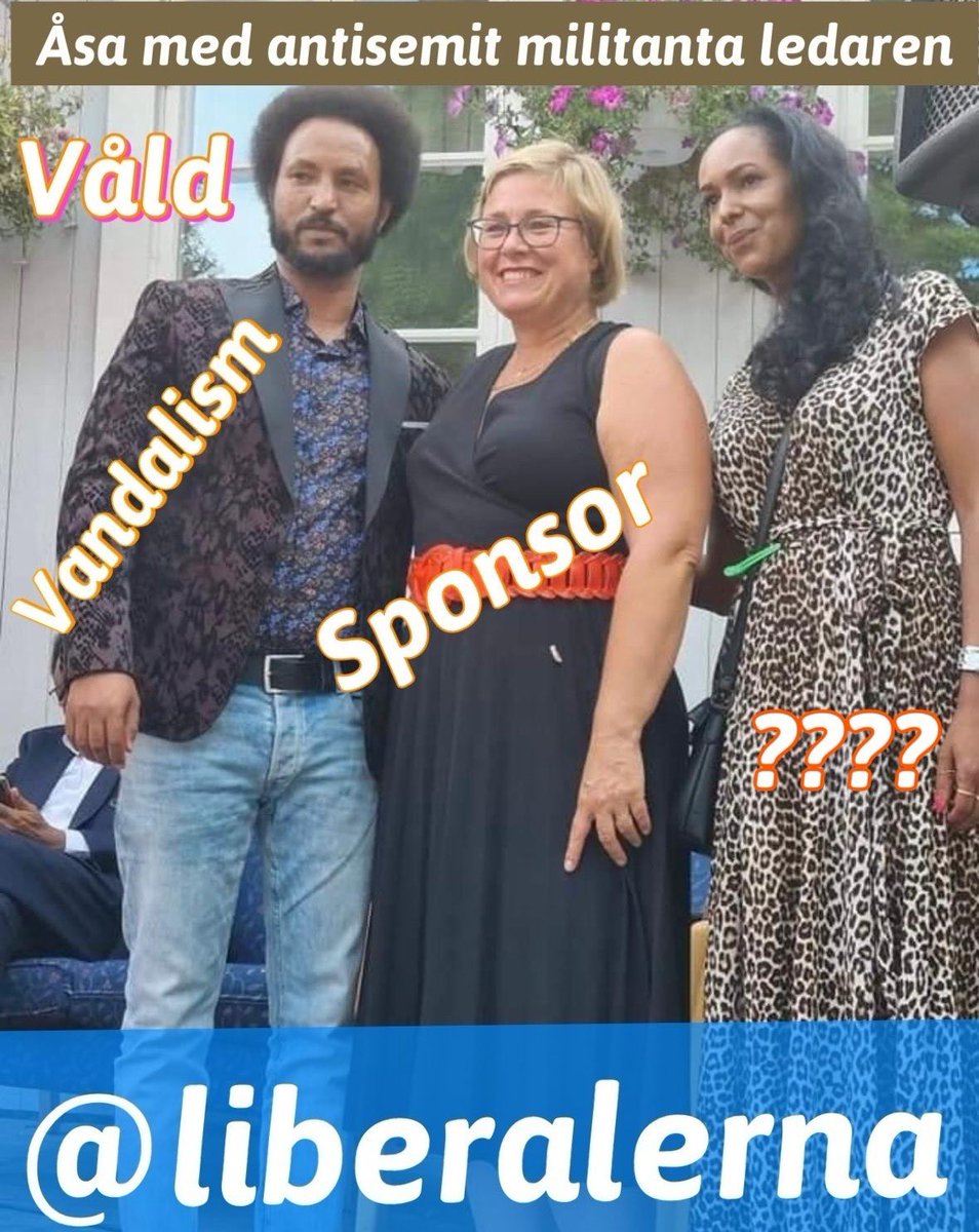 🤔 Rätt anmärkningsvärt att Åsa och #liberalerna uppmuntrar och bjuder in huliganism och våld till det fina Sverige #riksdag. Bevismaterial skriker om det på sociala medier. Fascinerande hur Åsa romantiserar, uppmuntrar våldet och tar kort med antisemit militanta ledaren. 🤔