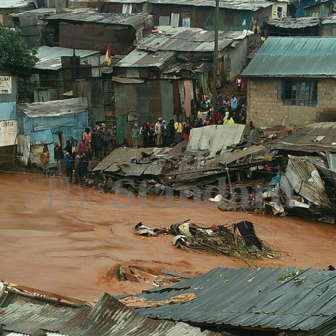 Floods wreak havoc in Nairobi after night of heavy downpour. The search for six individuals reported missing in the Mathare slums has been temporarily suspended due to severe flooding.