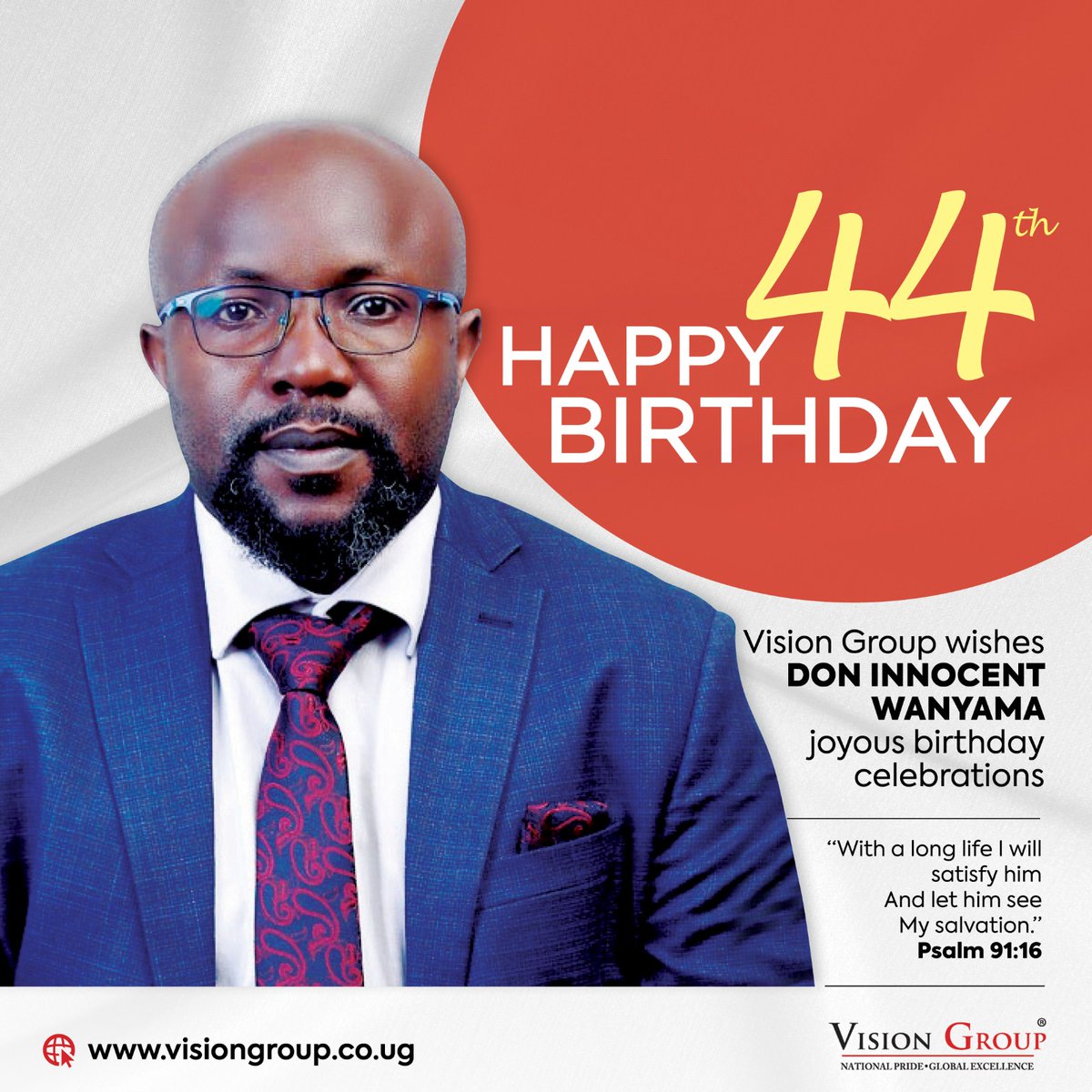 Our dear CEO @nyamadon, We (@VisionGroup family) wish you a Happy 44th Birthday! 🎂🥳🎈 #VisionGroup