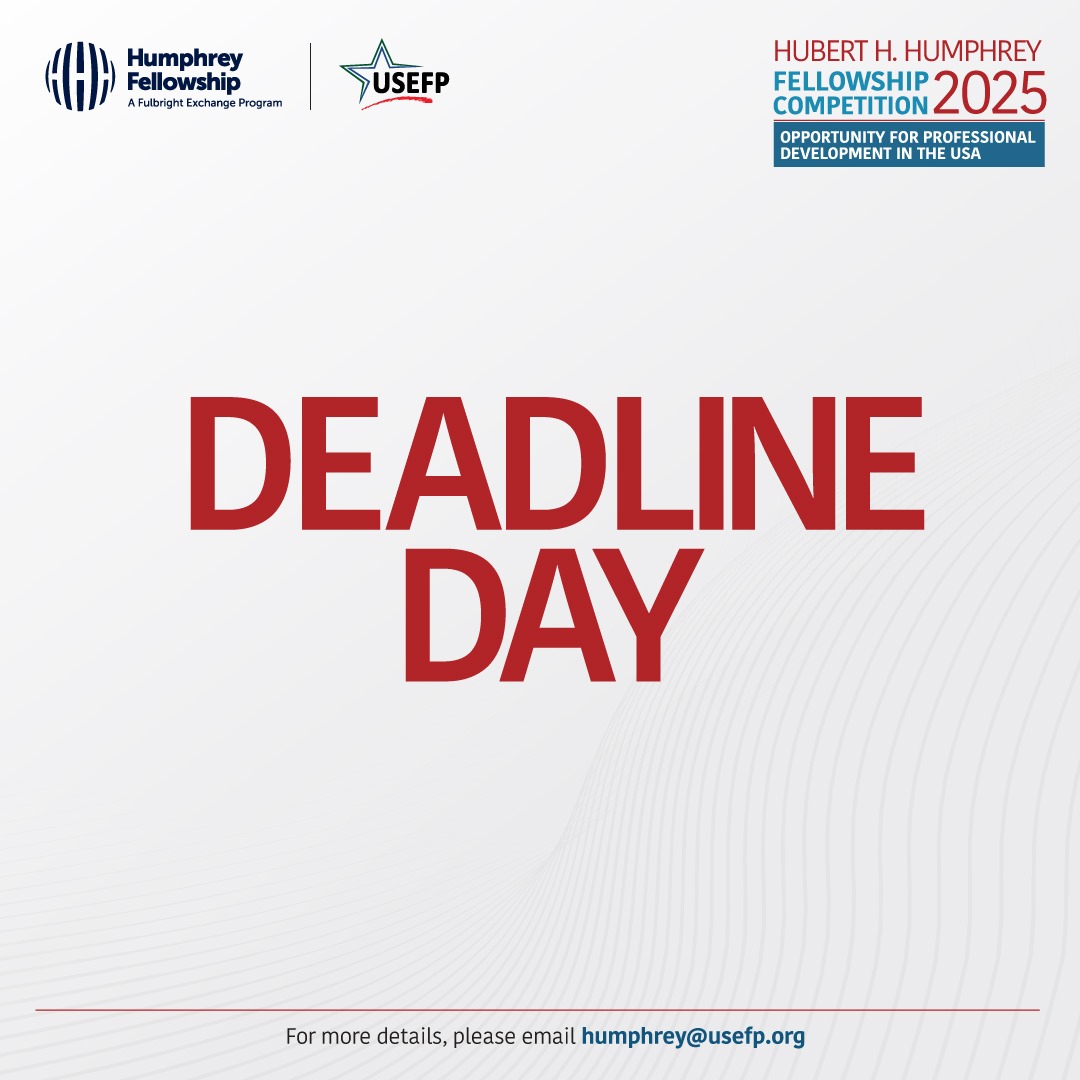 REMINDER: The 2025 Humphrey Program application closes tonight! Should you need any last-minute assistance, please get in touch with us at humphrey@usefp.org The deadline is April 24, 2024 (11:59 pm Pakistan Standard Time). #USEFP #Humphrey #USPAK #Fellowship