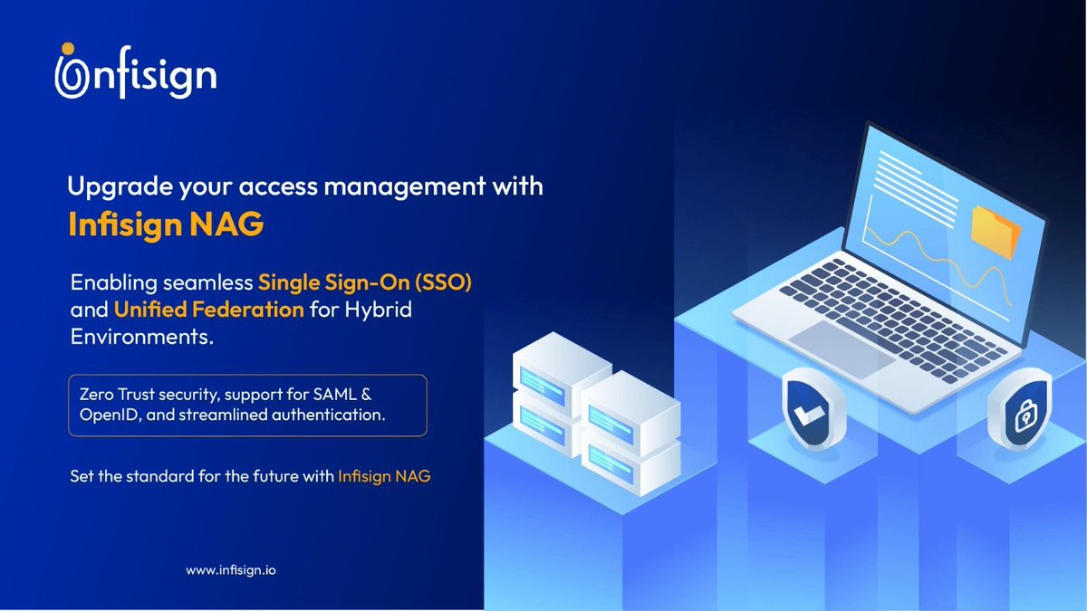 Elevate Your Access Management with Infisign NAG! Embrace the future with seamless Single Sign-On, unified federation, and Zero Trust security. 

Upgrade today for a secure, simplified digital experience with Infisign.io

#AccessManagement #SSO #ZeroTrustSecurity