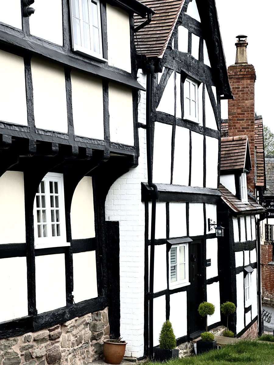 Weobley buildings wobble but they don't fall down. Delightful little village in Herefordshire.