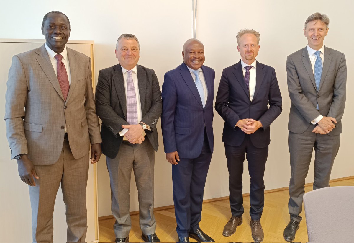 @PSMwadime shortly after emerging from a bilateral meeting convened by Amb. Dr. George Stillfried, Director-General for Consular Affairs at the Austrian Federal Ministry for European and International Affairs in Vienna, Austria, yesterday afternoon. @WaziriBore @KenyaEmbVienna