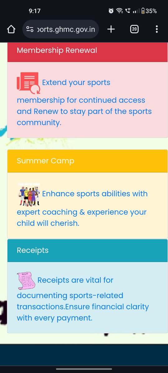 Summer Camp Kukatpally 25 th April to 31 st May 2024. sports.ghmc.gov.in Pl check and register.