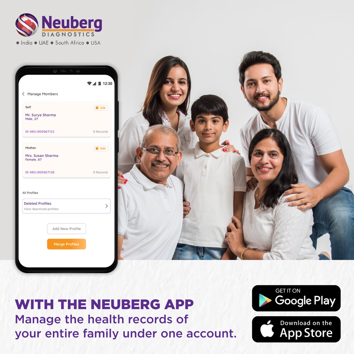 Simplify your family's health management with one account! Keep everyone's records in one place for easy access and peace of mind. Download our app today! #FamilyHealth #Convenience