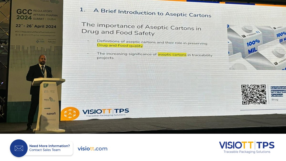 Visiotracktrace's tweet photo. 🎉 Snapshots from GCC Regulatory Affairs Pharma Summit in Dubai!

VISIOTT TPS is proud to be the Gold Sponsor of such a prestigious event and discuss the track and trace solutions for the pharma industry. #GCCPharmaSummit #TrackandTrace #DubaiEvents 🚀 https://t.co/VKfo3nOp5L