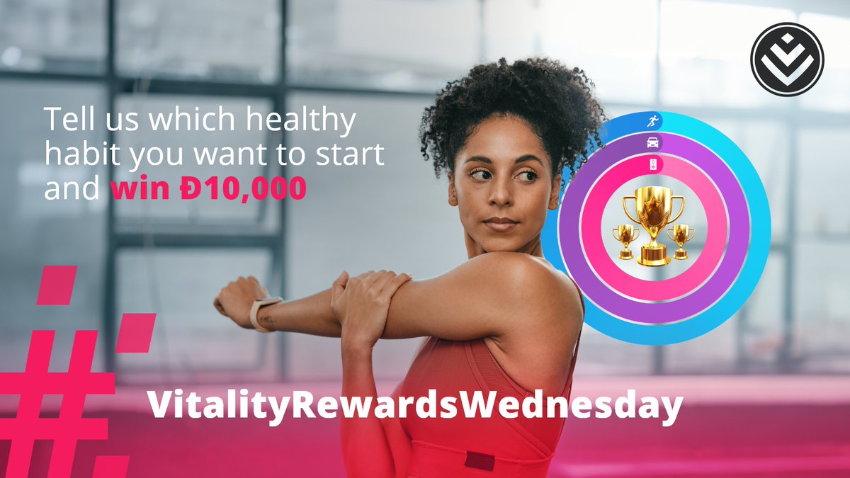 🔎 Research shows it only takes 7 to 15 weeks to form a new habit. 💡Tell us which #healthyhabit you want to start for a chance to win Ð10,000. 🎉 Reply with #VitalityRewardsWednesday and #DiscoveryBestBank to enter.
Ts&Cs apply