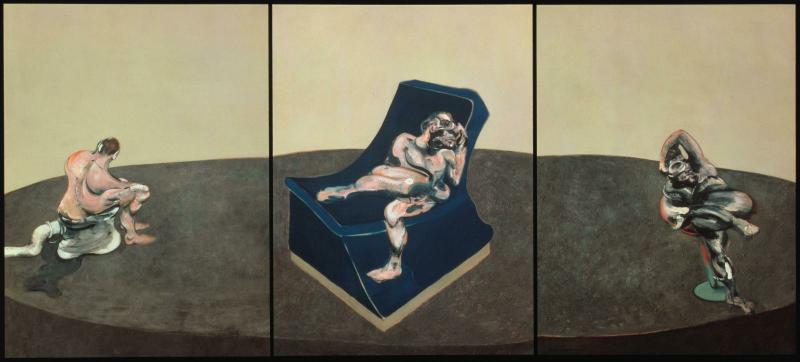 Three figures in a room (1964) de Francis Bacon (🇬🇧1909-1992).  

Musée national d'Art moderne - Centre Pompidou de #Paris @CentrePompidou