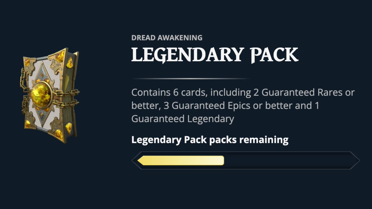 🚨Less than 50% of Dread Awakening Legendary Packs left in the Shop! Act fast to secure yours before they're gone! ⬇️ brnw.ch/21wJ70p