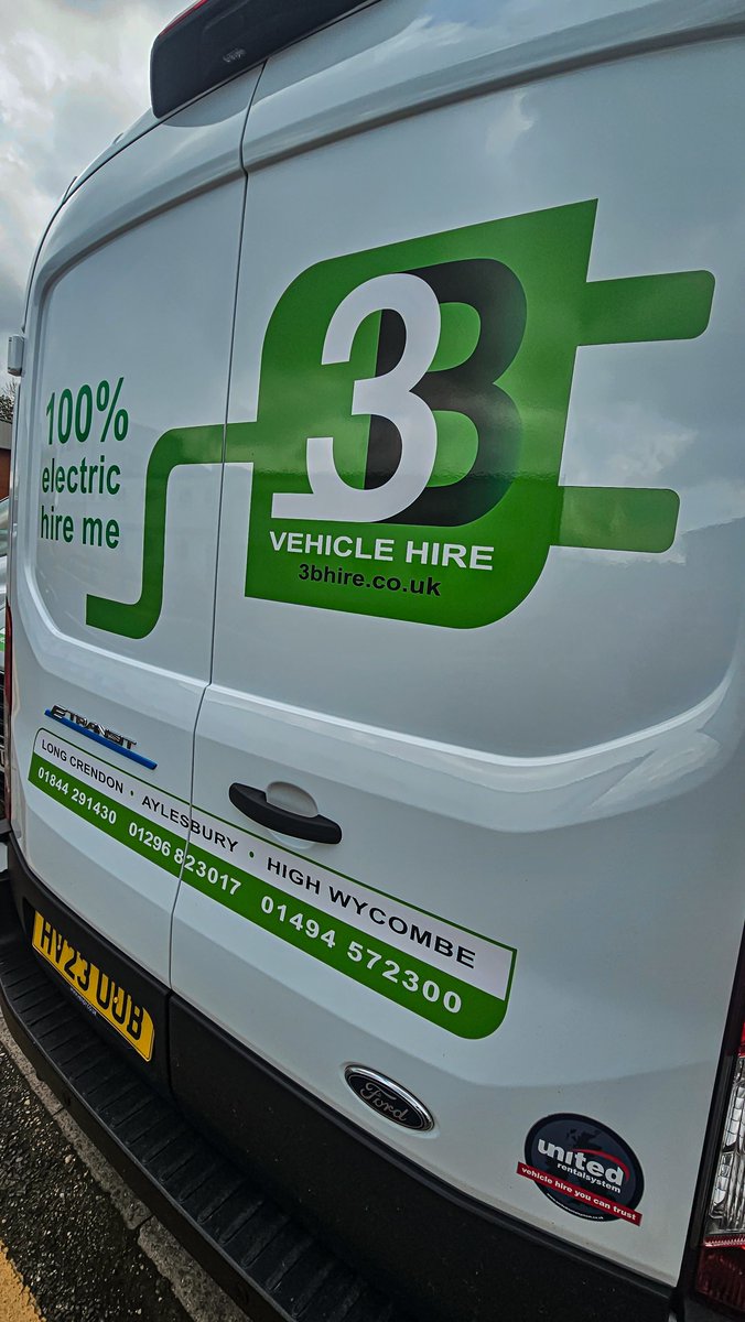 Go green with 3B Vehicle Hire! 🌿🚐 Discover the future of transportation with our electric Ford E Transit vans. Experience eco-friendly driving without compromising on performance. Visit 3bhire.co.uk or contact us at 01844 291430 / sales@3bhire.co.uk