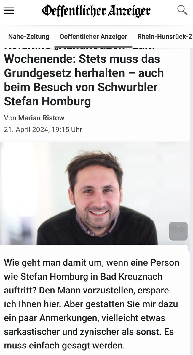 @Mentaltrainer1 Die Debatte war ehrlich. Es waren keine Diffamierer wie der örtliche Seifen-Leugner Marian Ristow zugelassen. So konnten wir ganz offen reden.