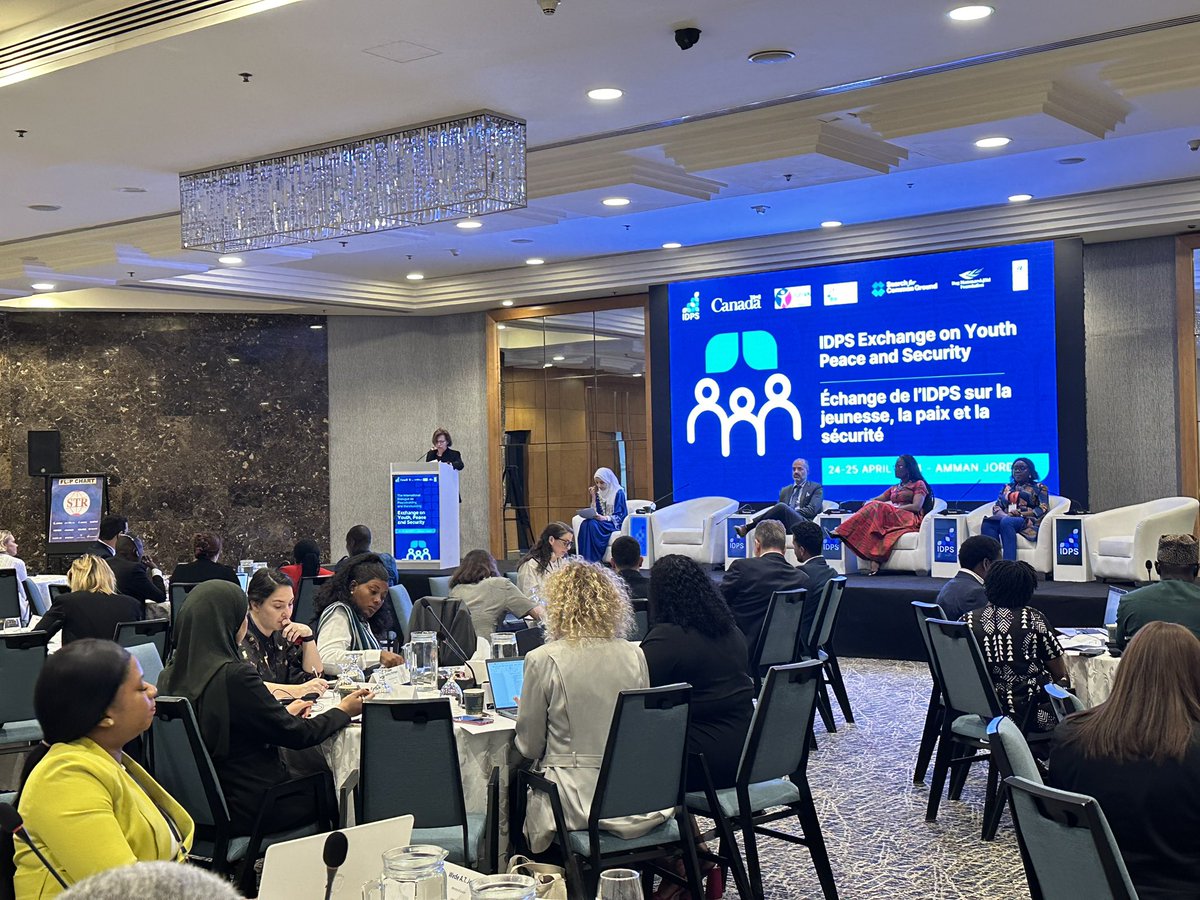 🌟 Today kicks off the IDPS Exchange on #YouthPeaceandSecurity in Amman, Jordan. Youth, member states, and stakeholders will meet to discuss measures promoting youth inclusion and decision-making in peacebuilding. Don't miss our updates! #Youth4PeaceDialogue 🕊️🌍