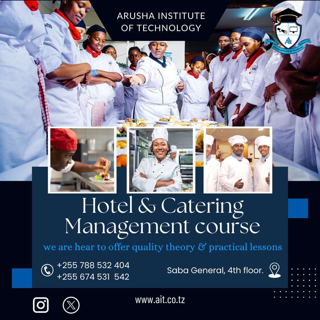 InstituteO61487's tweet photo. 🍽️Elevate your career with our Hotel &amp; Catering Management Course! 🎓 Unlock the secrets of the hospitality industry and learn the art of managing hotels and catering services to perfection. Join us and turn your passion for service  a rewarding profession! #CateringManagement https://t.co/wzfq1RhOgn