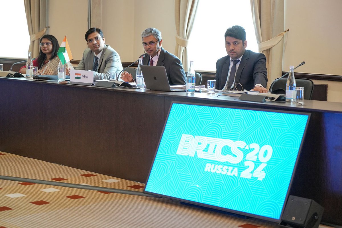 OSD (ER & DPA) P. Kumaran led the Indian delegation at the 2nd BRICS Sherpas and Sous-Sherpas meeting held in Moscow on April 22-23. Discussions covered various aspects of BRICS cooperation.