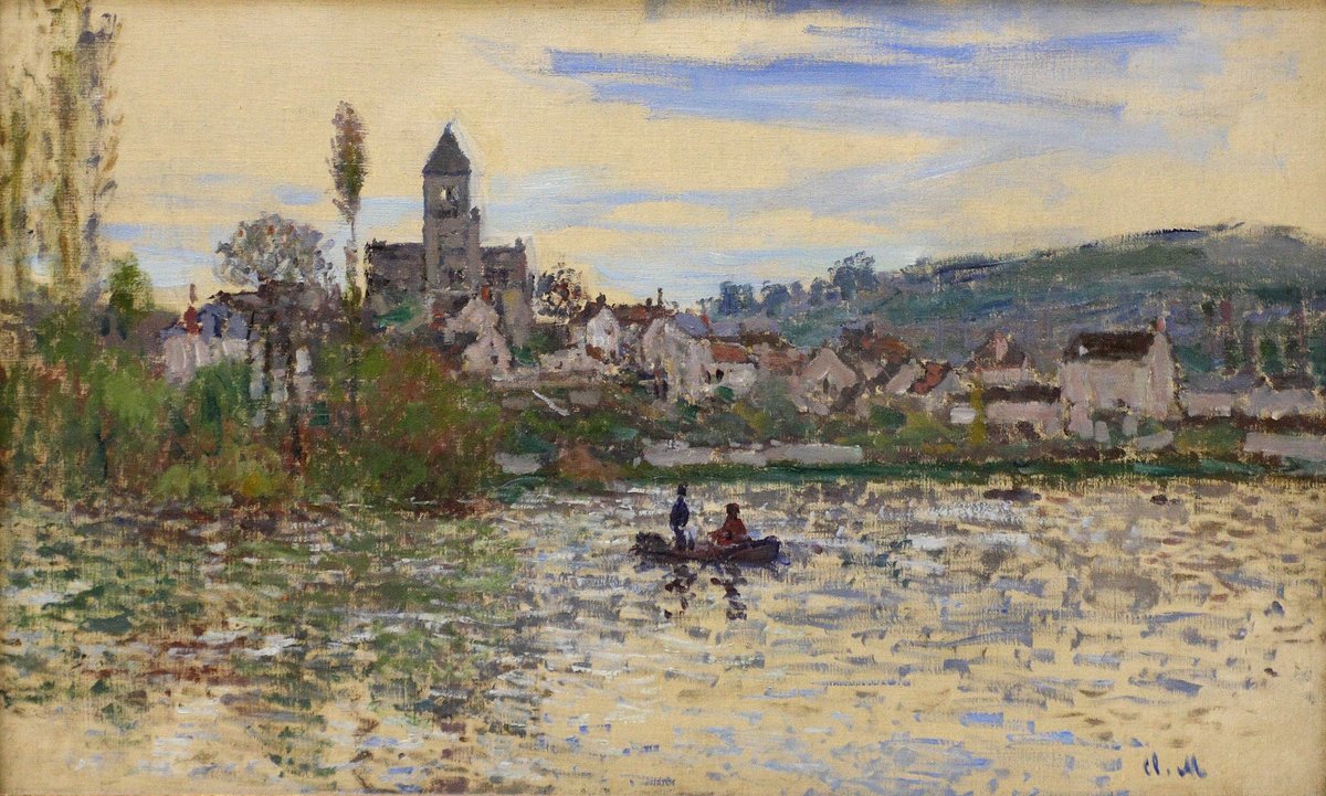 The Seine at Vetheuil, 1879 Get more Monet 🍒 linktr.ee/monet_artbot