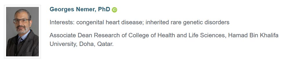 📢 With great honor, I would announce Prof. Georges Nemer has joined the editorial board of Exploration of Cardiology!

Prof. Georges Nemer is the associate Dean for research at College of Health and Life Sciences, Hamad Bin Khalifa University, Qatar.