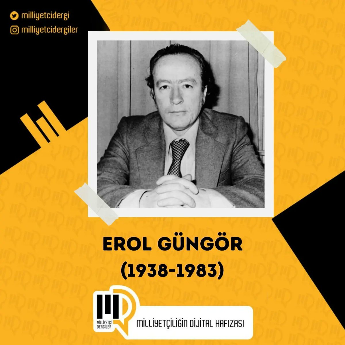 Prof. Dr. Erol Güngör’ü vefatının yıl dönümünde rahmetle anıyoruz. Erol Güngör'ün milliyetçi dergiler projesi kapsamında taranan yazılarına aşağıdaki bağlantı adresinden ulaşabilirsiniz. milliyetcidergiler.org/yazar/7416/Ero…