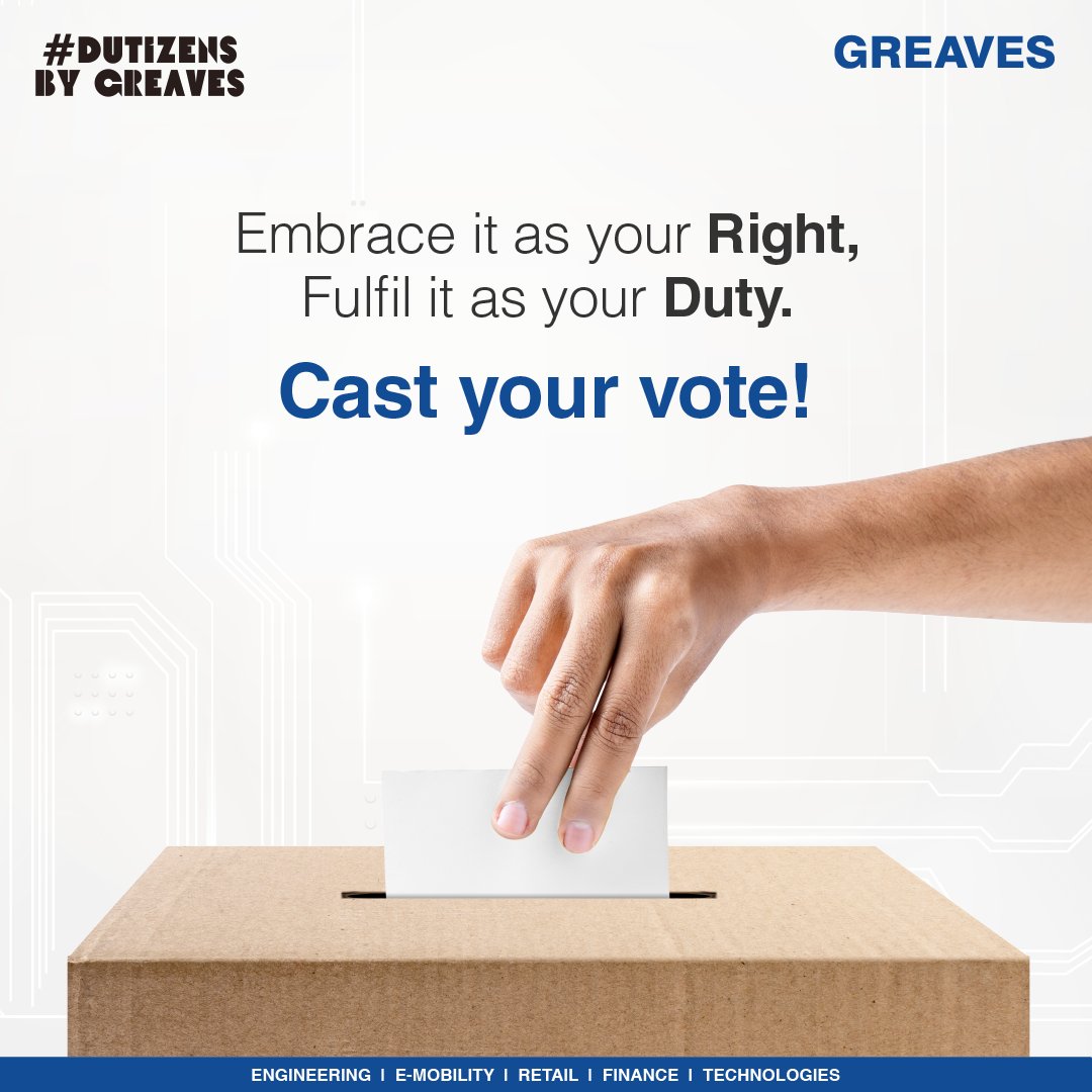 We believe in the power of collective action & the importance of every #vote. The polling booths are calling out to all #Dutizens. Phase 2 #GeneralElections2024 starts tomorrow, 7 am onwards. For assistance, call helpline number 1905 #ChunavKaParv #DeshKaGarv #GreavesDutizens
