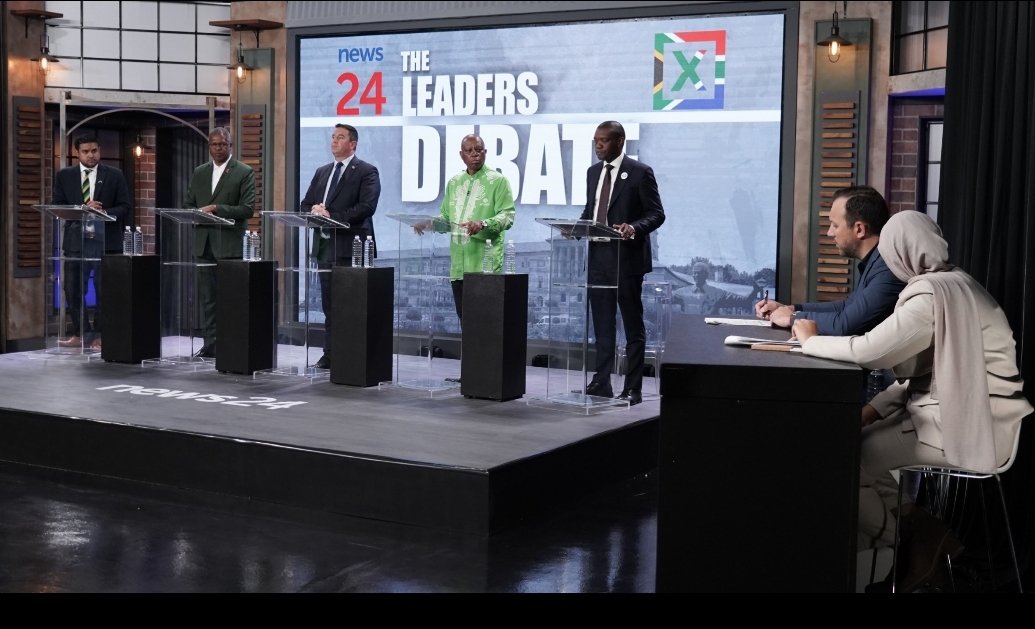 QaanitahHunter's tweet photo. @News24 leaders debate will premiere on Thursday at 8pm. A must watch. https://t.co/DytpoD7gih