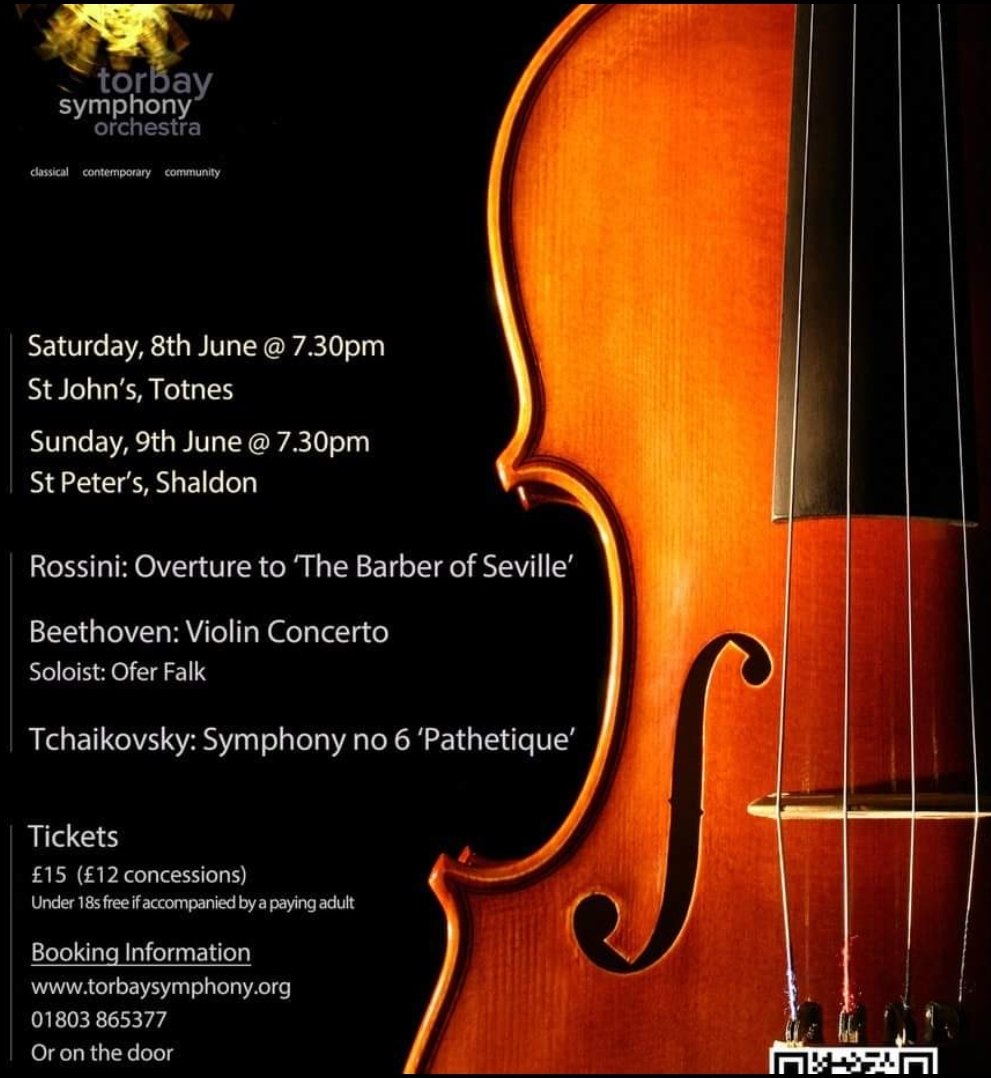 We will now be performing #Rossini's Overture to The Barber of Seville in #Totnes on June 8th and #Shaldon on June 9th. torbaysymphony.org