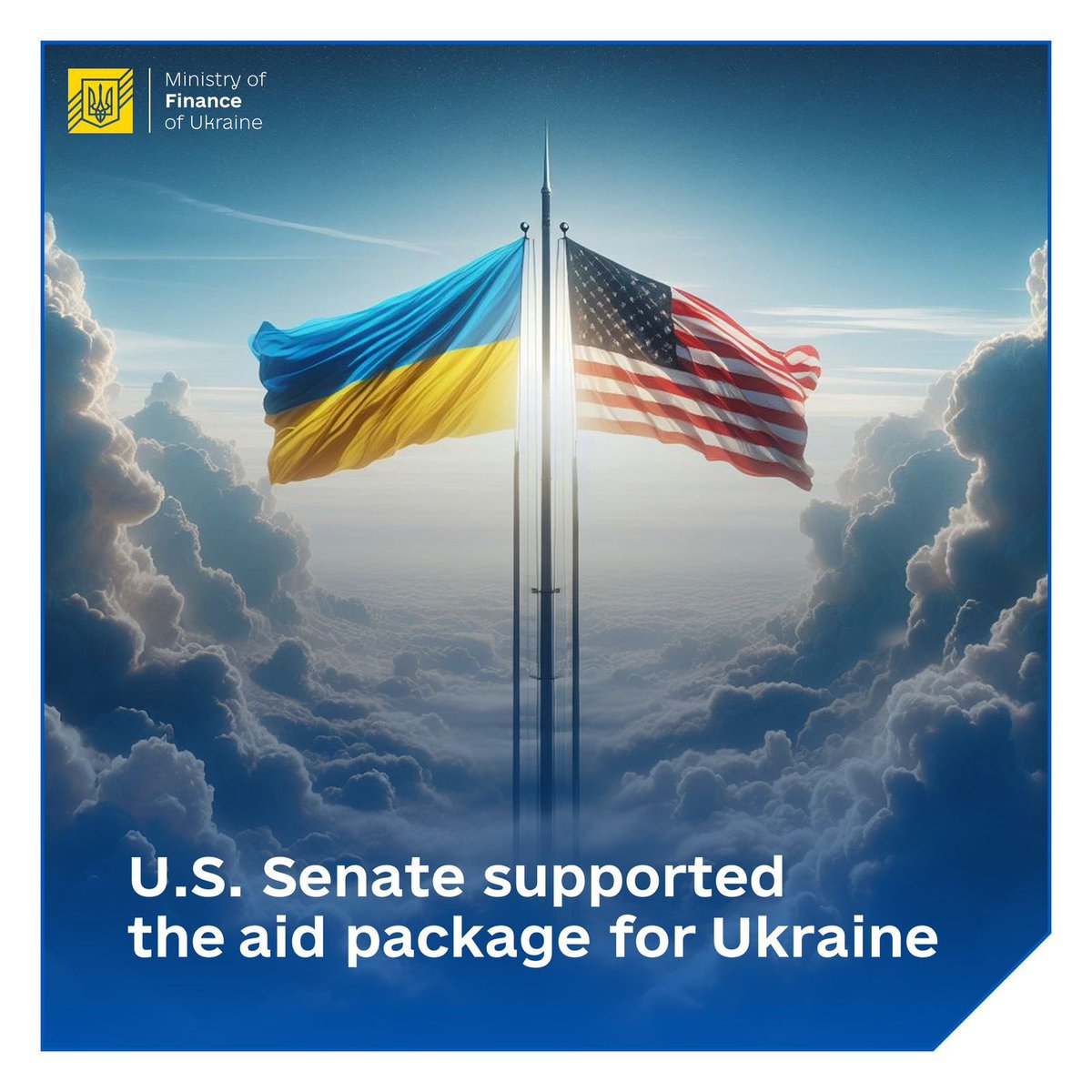 The U.S. Senate has approved an aid package for 🇺🇦, providing $7.8 billion in direct budget support. Our deep cooperation continues to sustain stability in Ukraine amid wartime challenges. Grateful 🇺🇸 for the ongoing efforts.