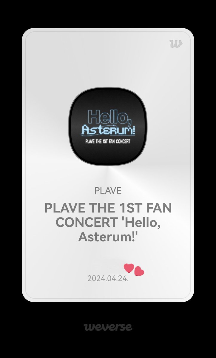 PLAVE THE 1ST FAN CONCERT 'HELLO ASTERUM!'
💙💜🩷❤️🖤