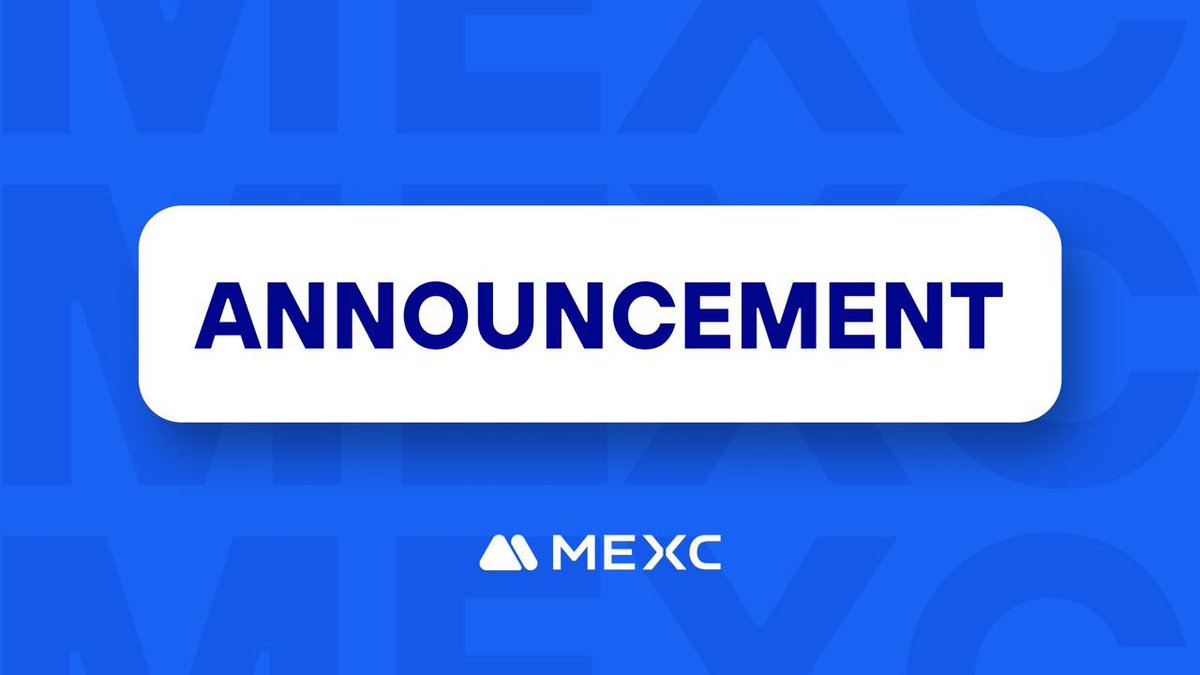 MEXC_DE's tweet photo. #MEXC wird die Notierung von #DCPTG $DCPTG stornieren
🔗Details: https://t.co/IbDvomCuW8 https://t.co/KJv0yLSaA3