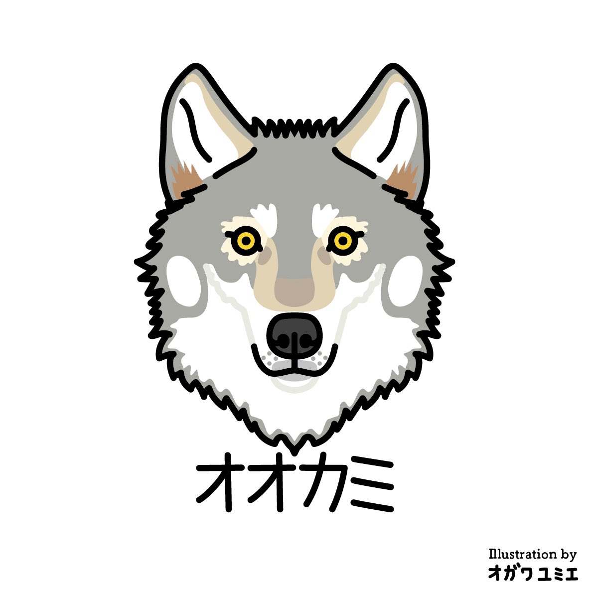 オオカミ

#yumieogawa #オガワユミエ #illustration #wolf  #canislupus #オオカミ