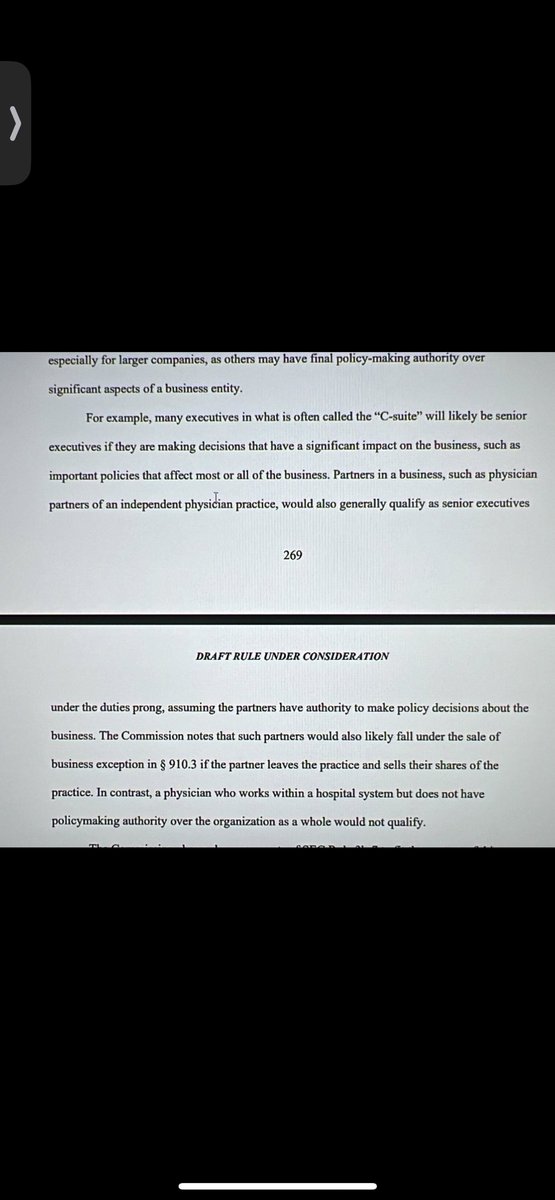 @moeed_azam @813JAFERD If those physicians are equity partners in the medical group then they are excluded from this FTC ruling and their non compete is still valid. See the FTC rule full text: