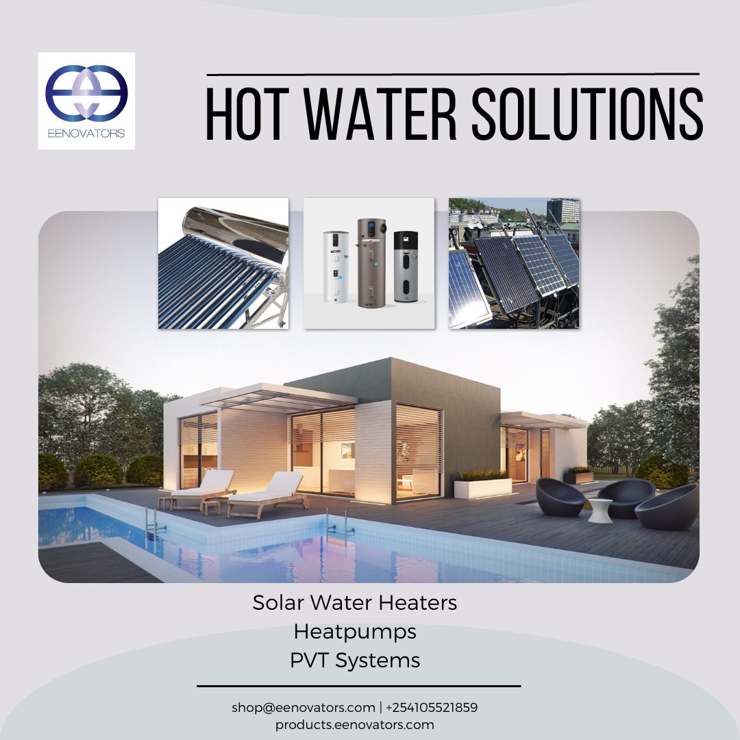 Discover efficient water heating solutions for a sustainable future 🌍. Place your order today! 🌟 For inquiries and orders: Call or WhatsApp: 📞 +254 105521859 / +256 752 274688 Email 📧: shop@eenovators.com.
